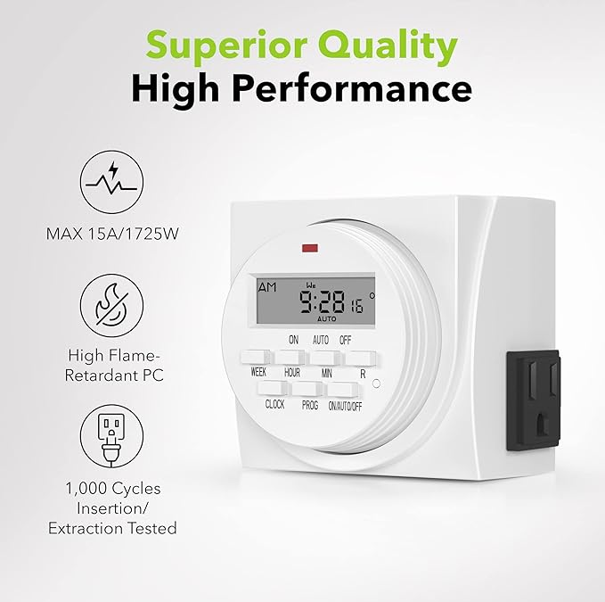 Automatic Timer 7 Day Digital Programmable