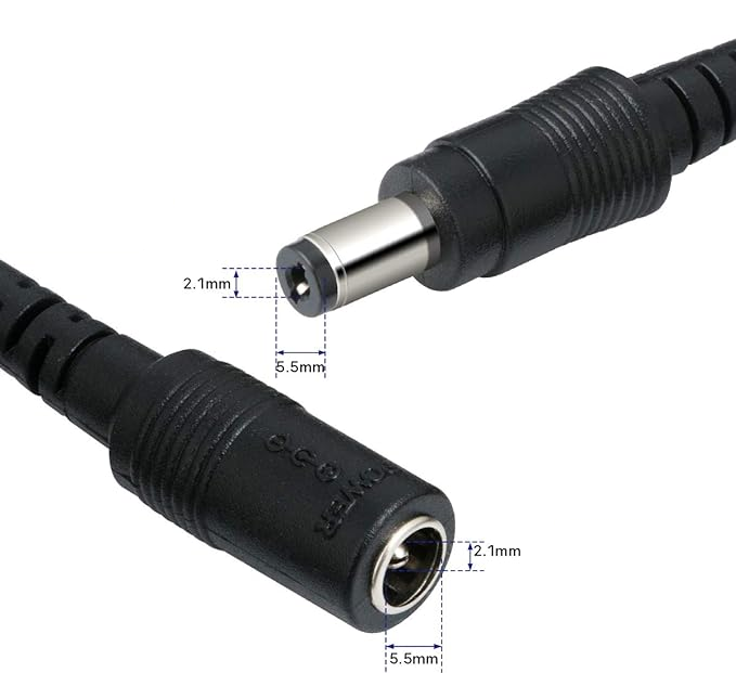 Extension cable connection points